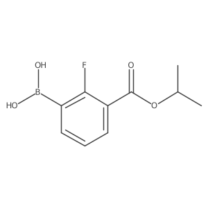 (2-Fluoro-3-(isopropoxycarbonyl)phenyl)boronic acid结构式