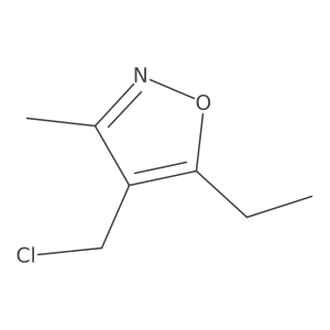 4-(Chloromethyl)-5-ethyl-3-methyl-1,2-oxazole Structure