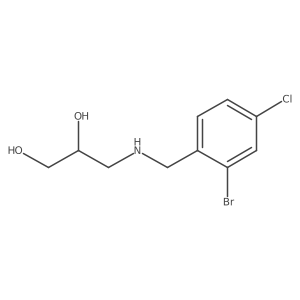(2R)-3-{[(2-bromo-4-chlorophenyl)methyl]amino}propane-1,2-diol Structure