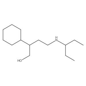2-Cyclohexyl-4-[(pentan-3-yl)amino]butan-1-ol Structure