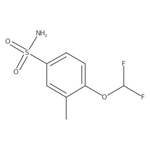 4-Difluoromethoxy-3-methylbenzenesulfonamide Structure
