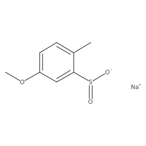 Sodium 5-methoxy-2-methylbenzene-1-sulfinate结构式