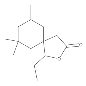 1-(Iodomethyl)-7,7,9-trimethyl-2-oxaspiro[4.5]decan-3-one结构式