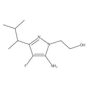 2-[5-amino-4-fluoro-3-(3-methylbutan-2-yl)-1H-pyrazol-1-yl]ethan-1-ol Structure