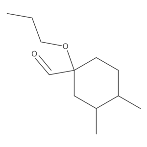 3,4-Dimethyl-1-propoxycyclohexane-1-carbaldehyde结构式