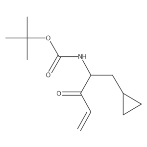 tert-butyl N-(1-cyclopropyl-3-oxopent-4-en-2-yl)carbamate Structure