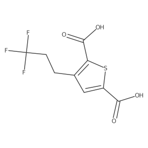 3-(3,3,3-Trifluoropropyl)thiophene-2,5-dicarboxylic acid结构式