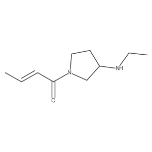 1-[3-(Ethylamino)pyrrolidin-1-yl]but-2-en-1-one结构式
