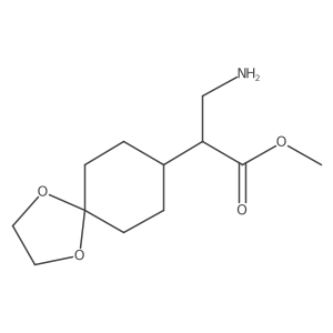 Methyl 3-amino-2-{1,4-dioxaspiro[4.5]decan-8-yl}propanoate Structure