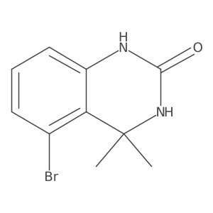 5-Bromo-4,4-dimethyl-1,2,3,4-tetrahydroquinazolin-2-one结构式