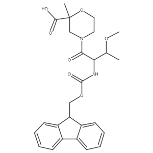 4-[(2S,3R)-2-({[(9H-fluoren-9-yl)methoxy]carbonyl}amino)-3-methoxybutanoyl]-2-methylmorpholine-2-carboxylic acid Structure