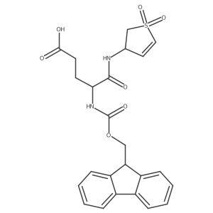 4-[(1,1-dioxo-2,3-dihydro-1lambda6-thiophen-3-yl)carbamoyl]-4-({[(9H-fluoren-9-yl)methoxy]carbonyl}amino)butanoic acid Structure