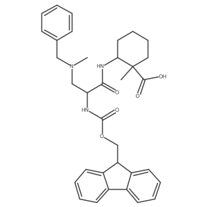 2-{3-[benzyl(methyl)amino]-2-({[(9H-fluoren-9-yl)methoxy]carbonyl}amino)propanamido}-1-methylcyclohexane-1-carboxylic acid Structure