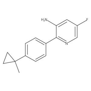 5-Fluoro-2-[4-(1-methylcyclopropyl)phenyl]pyridin-3-amine Structure