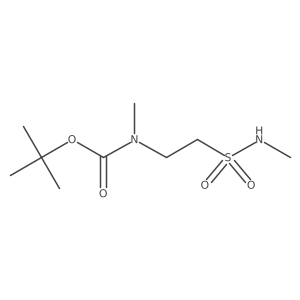 tert-butyl N-methyl-N-[2-(methylsulfamoyl)ethyl]carbamate Structure