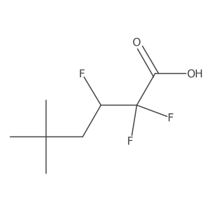 2,2,3-Trifluoro-5,5-dimethylhexanoic acid Structure