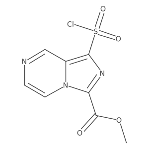 Methyl 1-(chlorosulfonyl)imidazo[1,5-a]pyrazine-3-carboxylate结构式