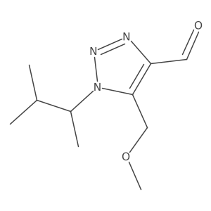 5-(methoxymethyl)-1-(3-methylbutan-2-yl)-1H-1,2,3-triazole-4-carbaldehyde结构式