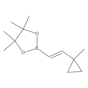 4,4,5,5-Tetramethyl-2-[2-(1-methylcyclopropyl)ethenyl]-1,3,2-dioxaborolane Structure