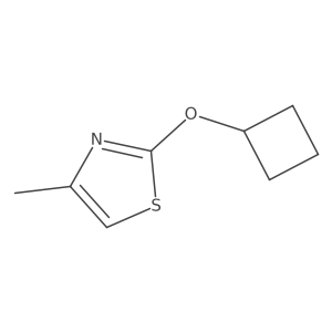 2-Cyclobutoxy-4-methyl-1,3-thiazole结构式