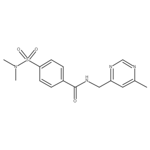 4-(dimethylsulfamoyl)-N-[(6-methylpyrimidin-4-yl)methyl]benzamide Structure