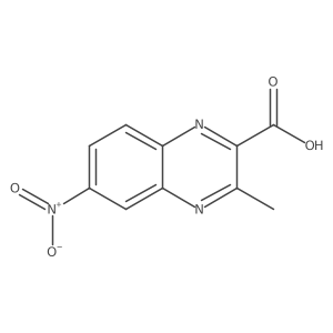3-Methyl-6-nitroquinoxaline-2-carboxylic acid Structure