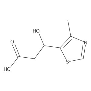 (3R)-3-hydroxy-3-(4-methyl-1,3-thiazol-5-yl)propanoic acid Structure