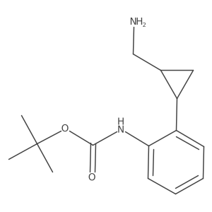 rac-tert-butyl N-{2-[(1R,2R)-2-(aminomethyl)cyclopropyl]phenyl}carbamate结构式