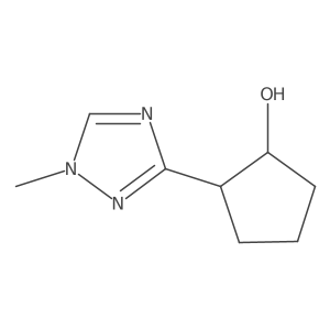 rac-(1R,2S)-2-(1-methyl-1H-1,2,4-triazol-3-yl)cyclopentan-1-ol Structure