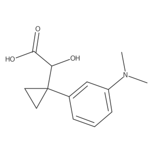 2-{1-[3-(Dimethylamino)phenyl]cyclopropyl}-2-hydroxyacetic acid结构式
