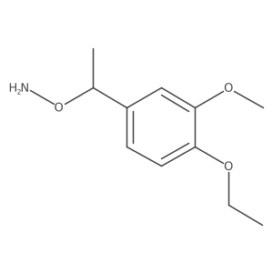 O-[1-(4-ethoxy-3-methoxyphenyl)ethyl]hydroxylamine Structure