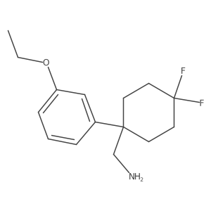 [1-(3-Ethoxyphenyl)-4,4-difluorocyclohexyl]methanamine Structure