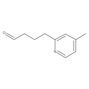 4-(4-Methylpyridin-2-yl)butanal Structure