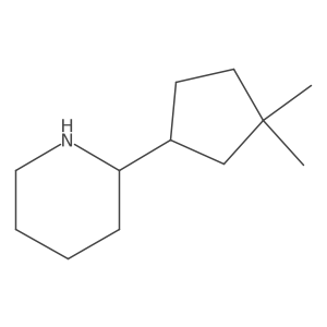 2-(3,3-Dimethylcyclopentyl)piperidine Structure