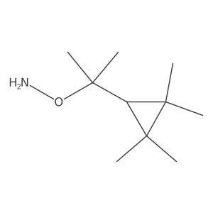 O-[2-(2,2,3,3-tetramethylcyclopropyl)propan-2-yl]hydroxylamine结构式