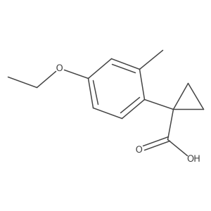 1-(4-Ethoxy-2-methylphenyl)cyclopropane-1-carboxylic acid结构式