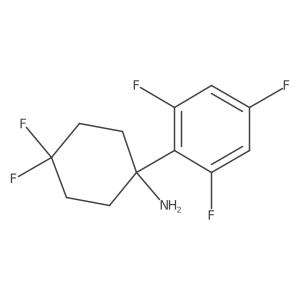 4,4-Difluoro-1-(2,4,6-trifluorophenyl)cyclohexan-1-amine Structure