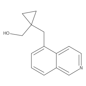 {1-[(Isoquinolin-5-yl)methyl]cyclopropyl}methanol Structure