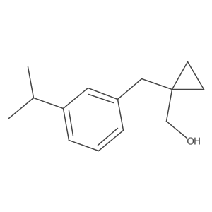 (1-{[3-(Propan-2-yl)phenyl]methyl}cyclopropyl)methanol Structure