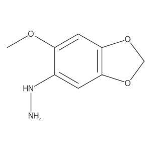 (6-Methoxy-1,3-dioxaindan-5-yl)hydrazine Structure