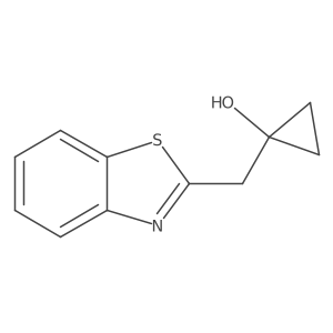1-[(1,3-Benzothiazol-2-yl)methyl]cyclopropan-1-ol Structure