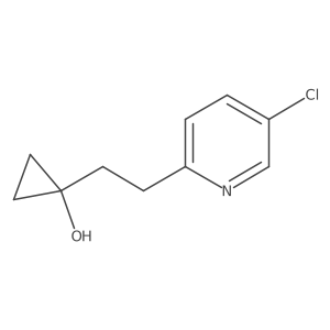 1-[2-(5-Chloropyridin-2-yl)ethyl]cyclopropan-1-ol结构式