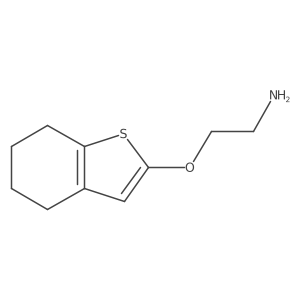 2-(4,5,6,7-Tetrahydro-1-benzothiophen-2-yloxy)ethan-1-amine结构式