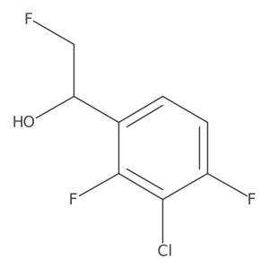 1-(3-Chloro-2,4-difluorophenyl)-2-fluoroethan-1-ol Structure
