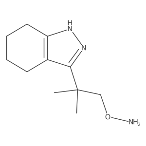 O-[2-methyl-2-(4,5,6,7-tetrahydro-1H-indazol-3-yl)propyl]hydroxylamine Structure