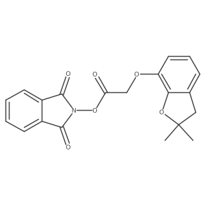 1,3-dioxo-2,3-dihydro-1H-isoindol-2-yl 2-[(2,2-dimethyl-2,3-dihydro-1-benzofuran-7-yl)oxy]acetate结构式