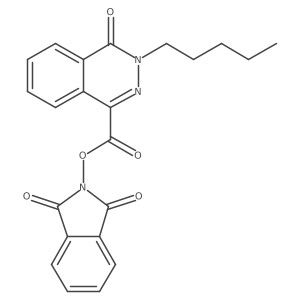 1,3-dioxo-2,3-dihydro-1H-isoindol-2-yl 4-oxo-3-pentyl-3,4-dihydrophthalazine-1-carboxylate Structure