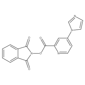 1,3-dioxo-2,3-dihydro-1H-isoindol-2-yl 4-(1H-imidazol-1-yl)pyridine-2-carboxylate Structure
