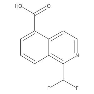 1-(Difluoromethyl)isoquinoline-5-carboxylic acid Structure