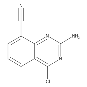 2-Amino-4-chloroquinazoline-8-carbonitrile结构式